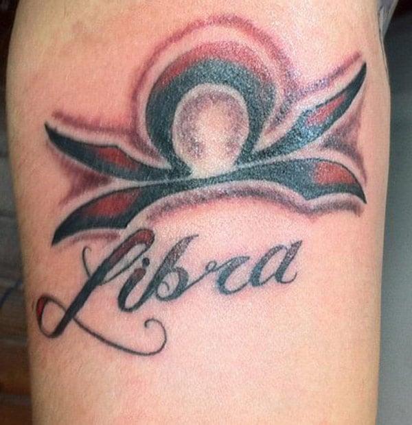 Libra sign Arm tattoo design idea for guys