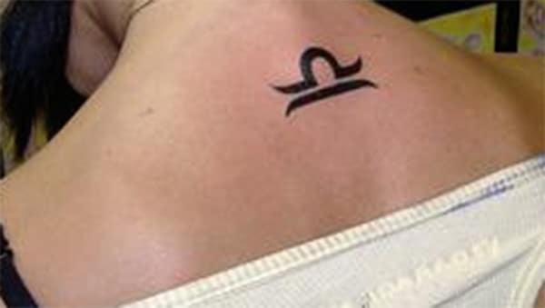 This is Very unique and special tattoo idea of Libra symbol