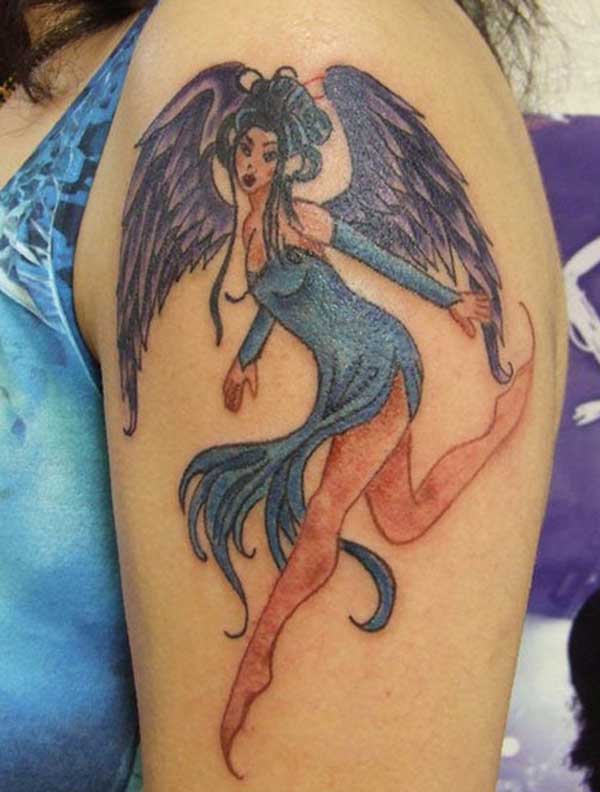 cute angel tattoo designs