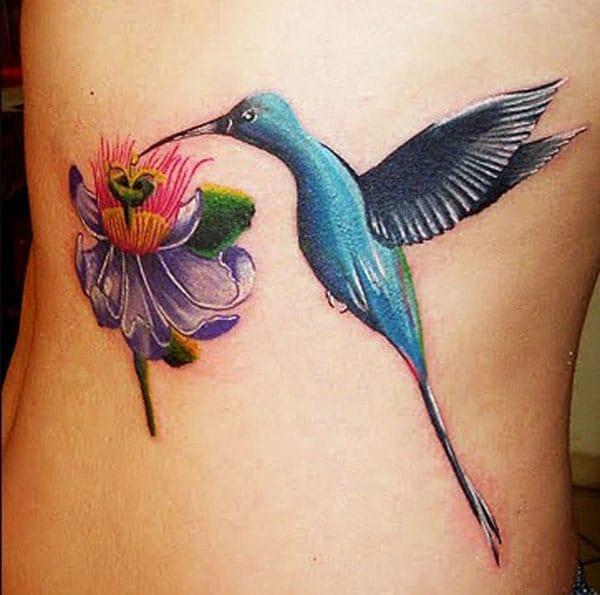 bird tattoos on side