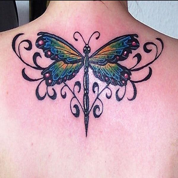 butterfly tattoos on back