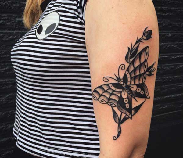 black butterfly tattoos