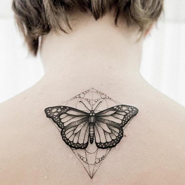 back butterfly tattoos