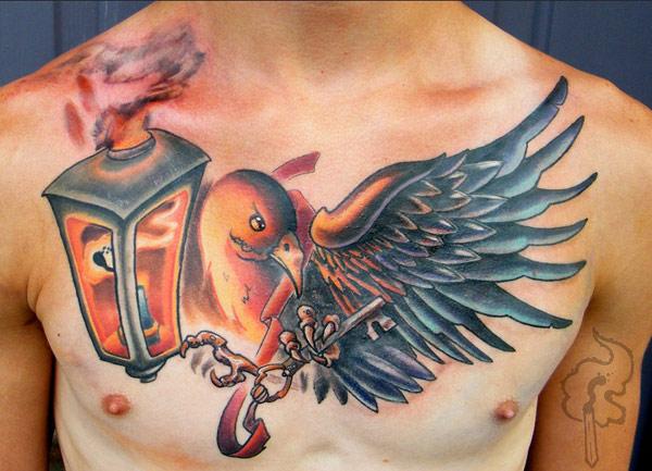 mens chest tattoos