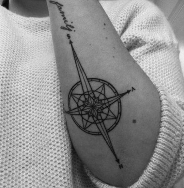 Best 24 Compass Tattoos Design Idea For Men and Women - Tattoos Ideas