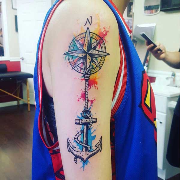 beautiful compass tattoos