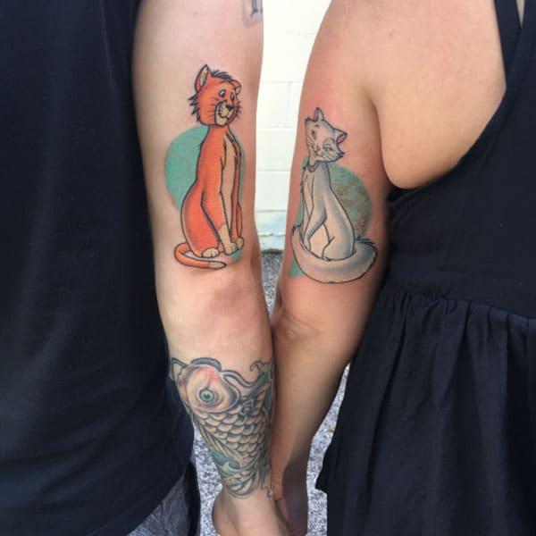 tattoos for couples on wrist
