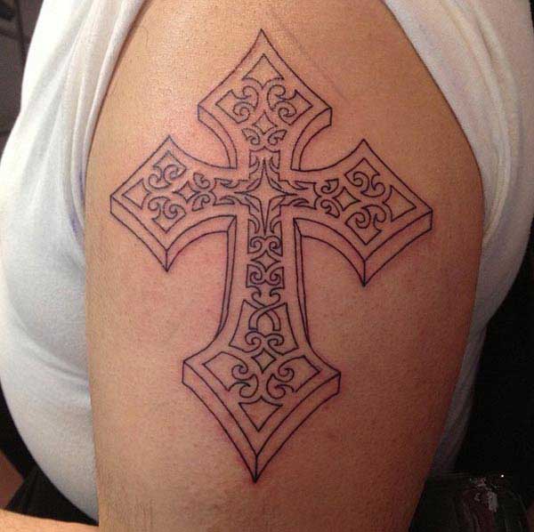 female cross tattoos