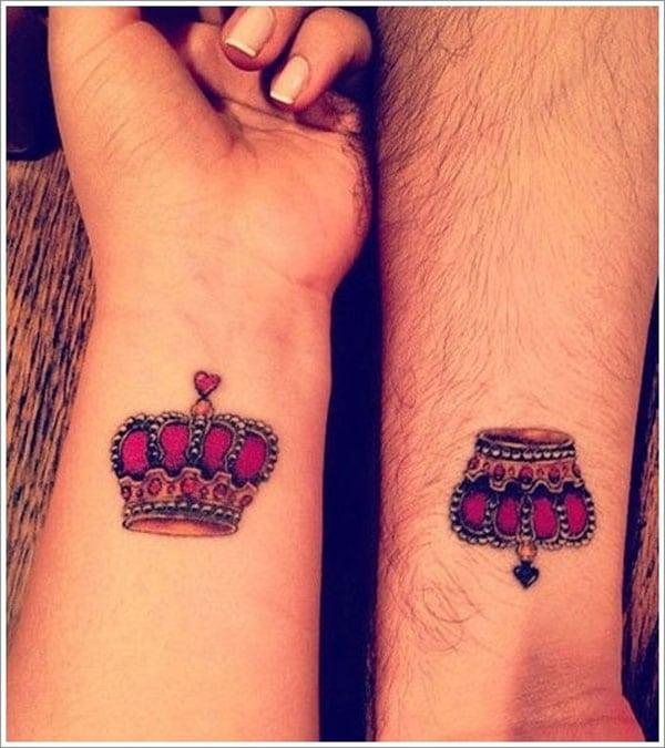 cute crown tattoos