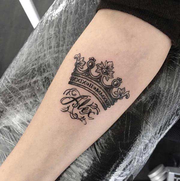 girl crown tattoo designs