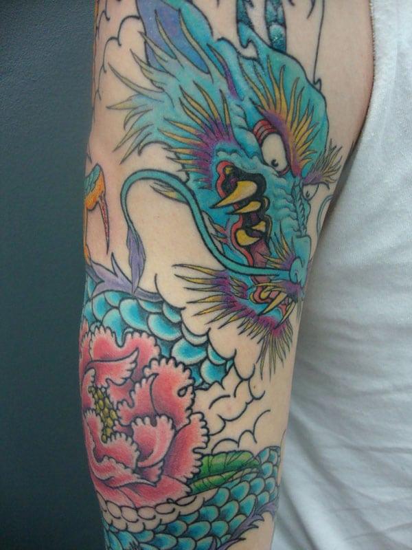 dragon tattoos on arm