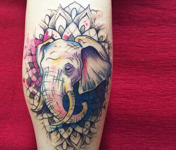 elephants tattoo designs