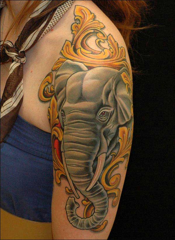 beautiful elephant tattoos
