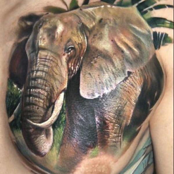 elephant tattoo design