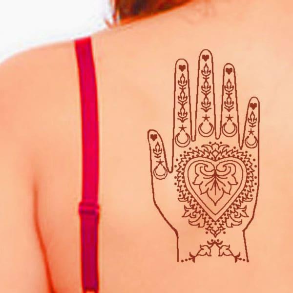 henna back tattoo designs
