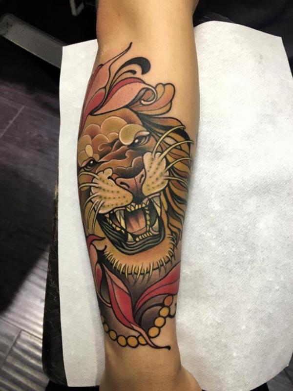 cool lion tattoos