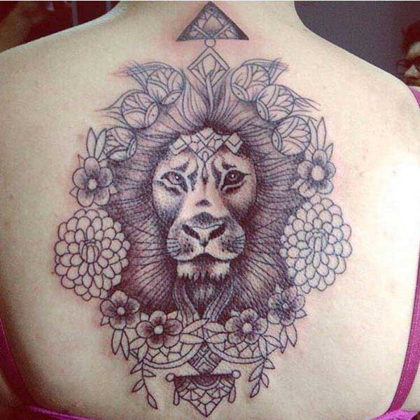 lion face tattoos