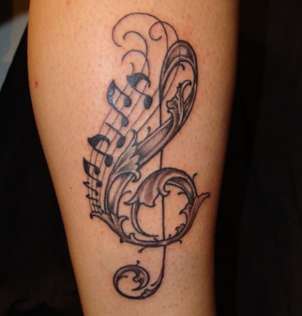 tattoo music designs