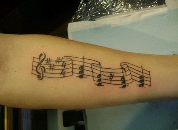 music tattoos