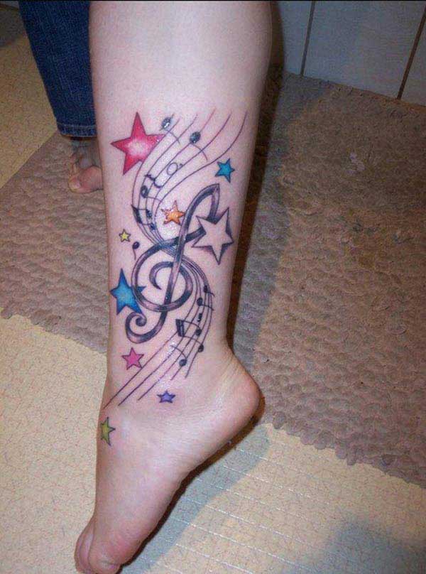 tattoo for girl music