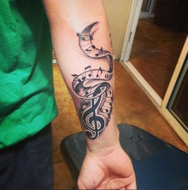 music tattoos for guys