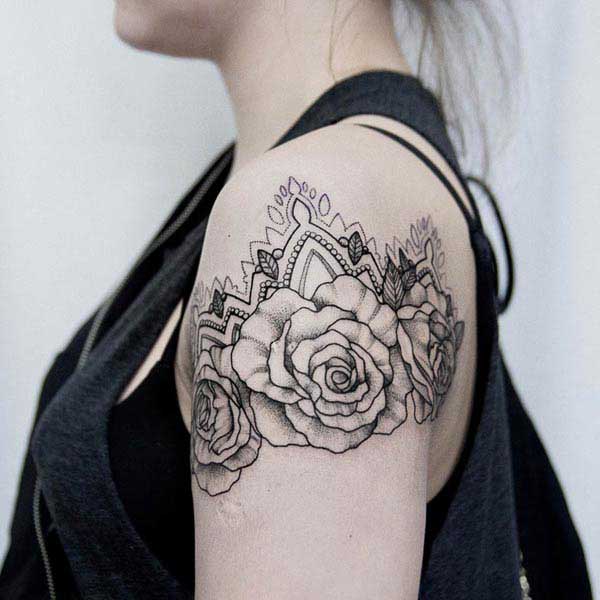 Cool Rose Tattoos Ink Idea - Tattoos Ideas