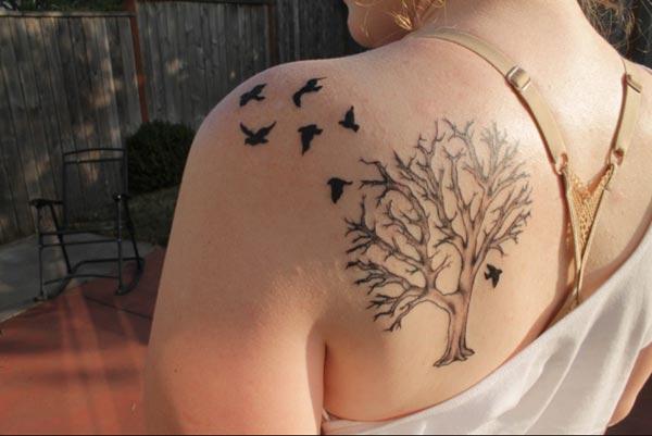 beautiful tree tattoos