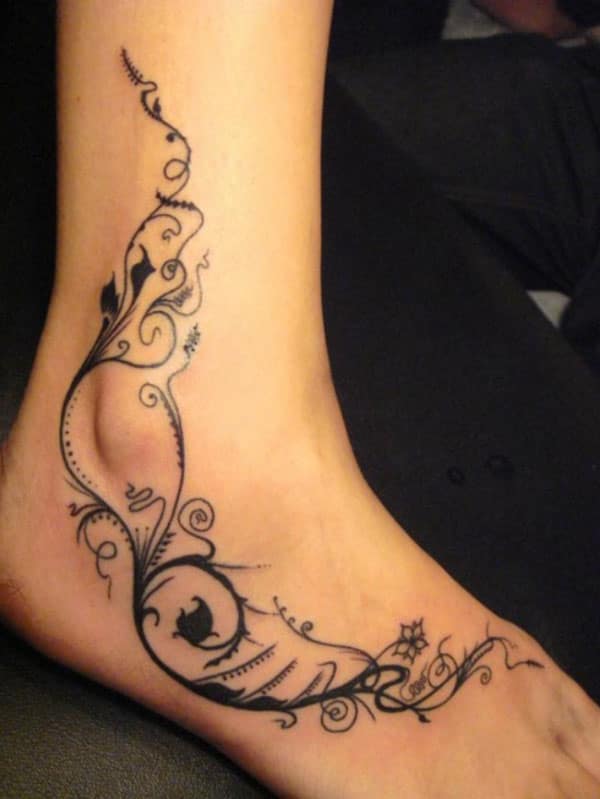 beautiful ankle tattoos