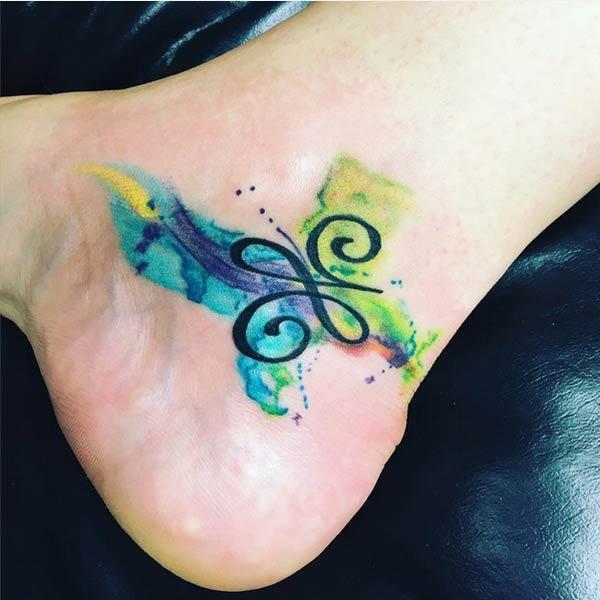 Infinity ankle tattoos