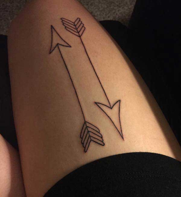 ladies arrow tattoos