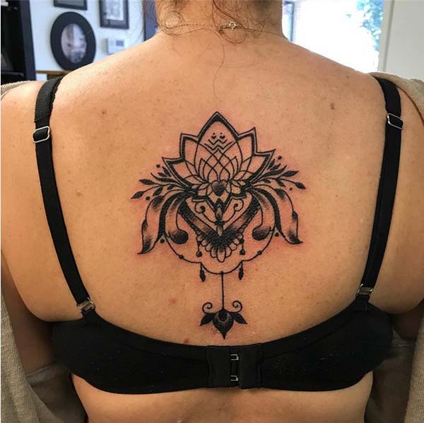 full back tattoos for female