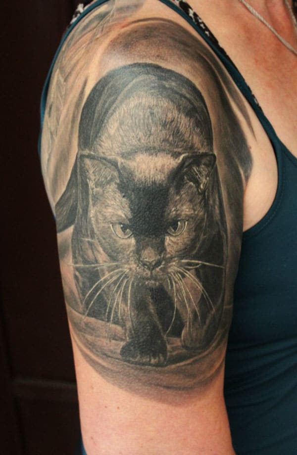 black cat tattoos