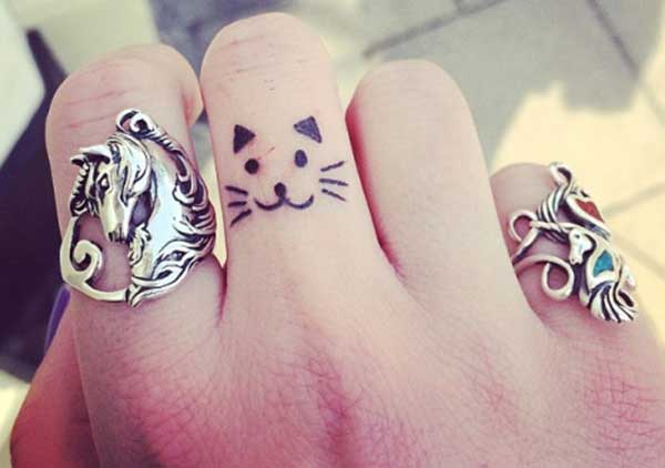 finger cute tattoos