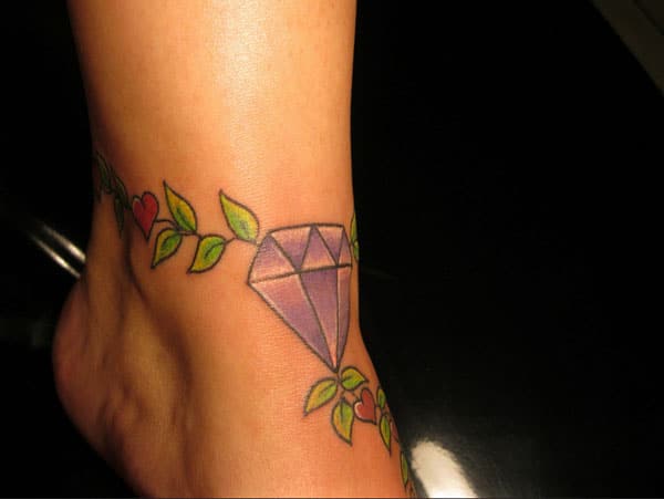 small diamond tattoo