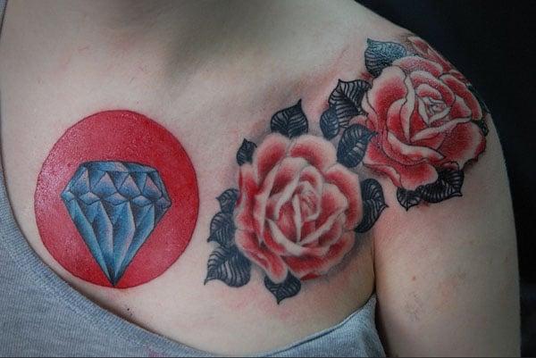 diamond tattoos for females