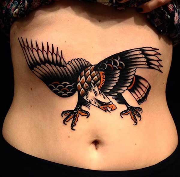 girl eagle tattoos