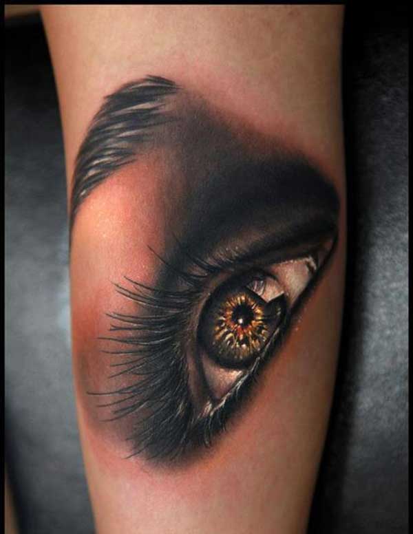 girl eye tattoos