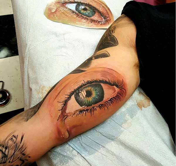 eye tattoos for guys