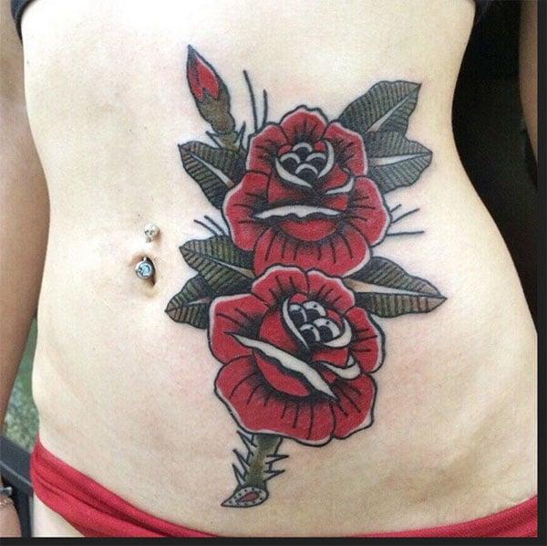 flower designs tattoos