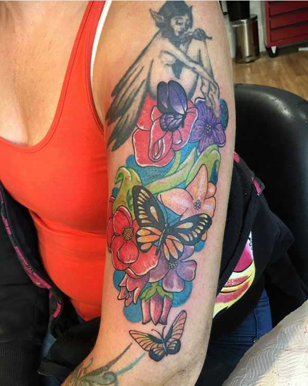 female flower tattoos