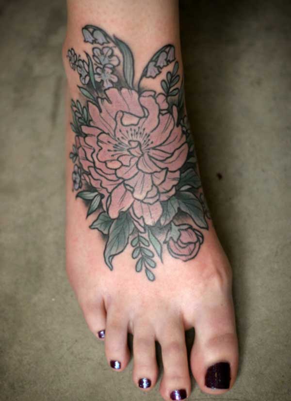 women foot tattoos