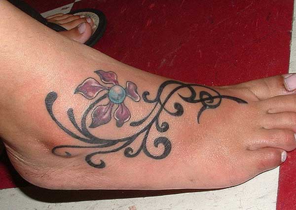 foot tattoo art