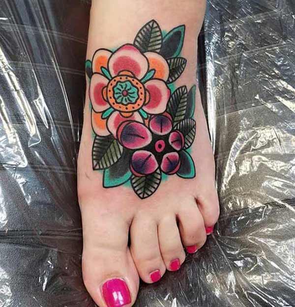 best design foot tattoos