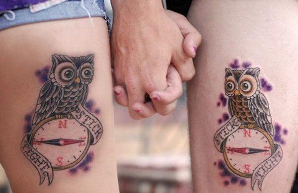 friendship tattoos on thigh