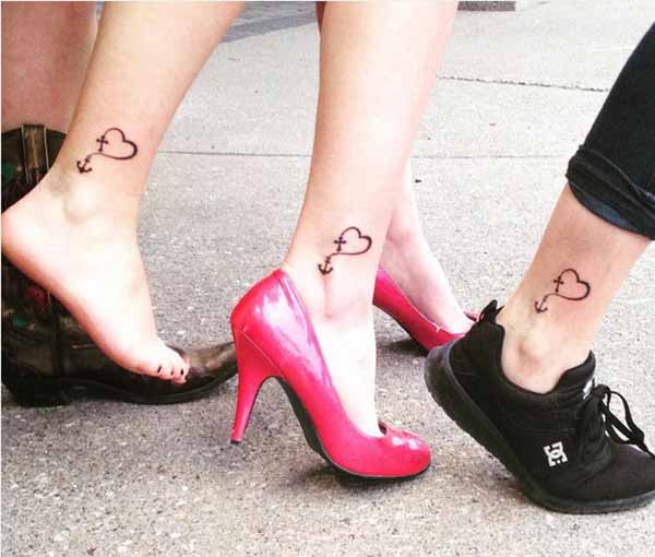 female friendship tattoos