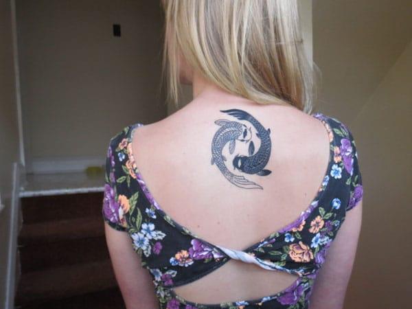 girl koi fish tattoos