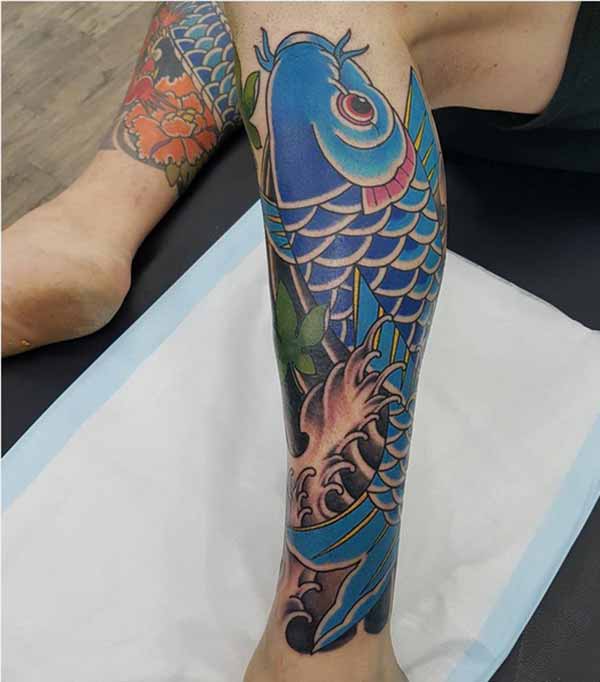 koi fish tattoo for girls