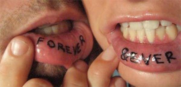 inner lip tattoo design