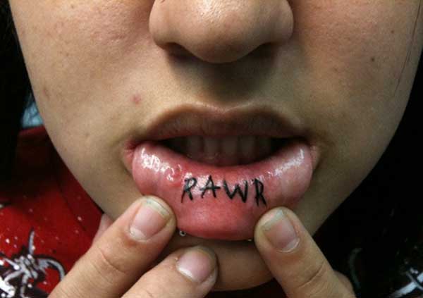 tattoo lip