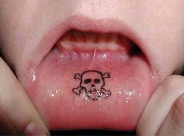 best lip inner tattoos